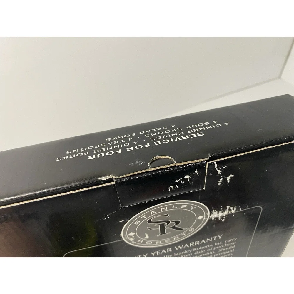 Stanley Roberts Rogers Ridgewood Stainless Steel Service 4 20 Piece Flatware Set